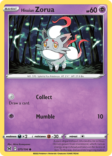 Hisuian Zorua - Lost Origin 75