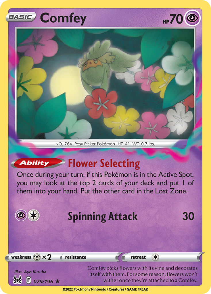 Comfey – Lost Origin 079/196 Pokémon card