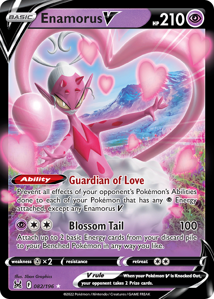 Enamorus V – Lost Origin 082/196 Pokémon card
