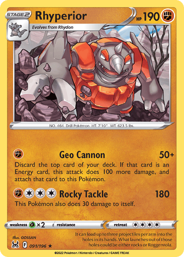 Rhyperior - Lost Origin 91