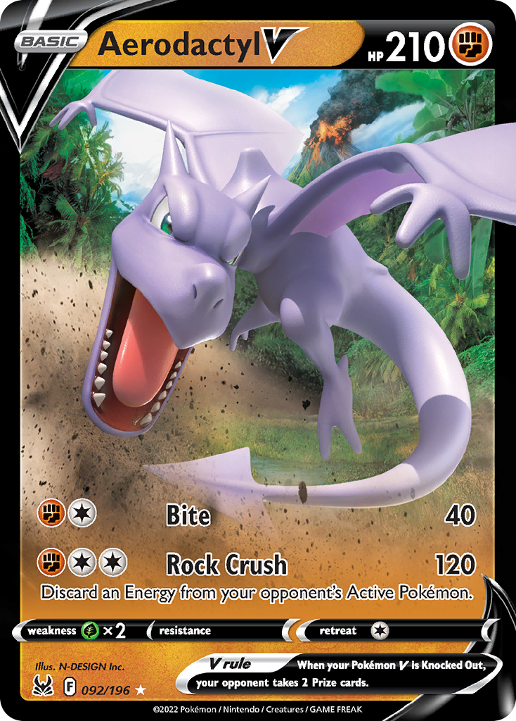 Aerodactyl V – Lost Origin 092/196 Pokémon card