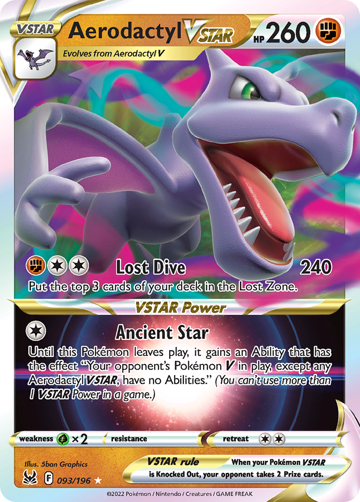 Aerodactyl VSTAR – Lost Origin 093/196 Pokémon card
