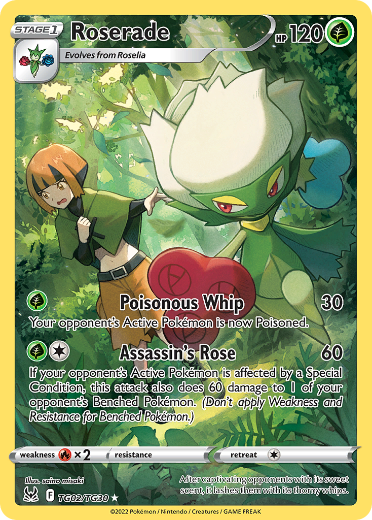 Roserade – Lost Origin Trainer Gallery TG02/TG30 Pokémon card
