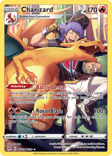 Charizard - Lost Origin Trainer Gallery TG03