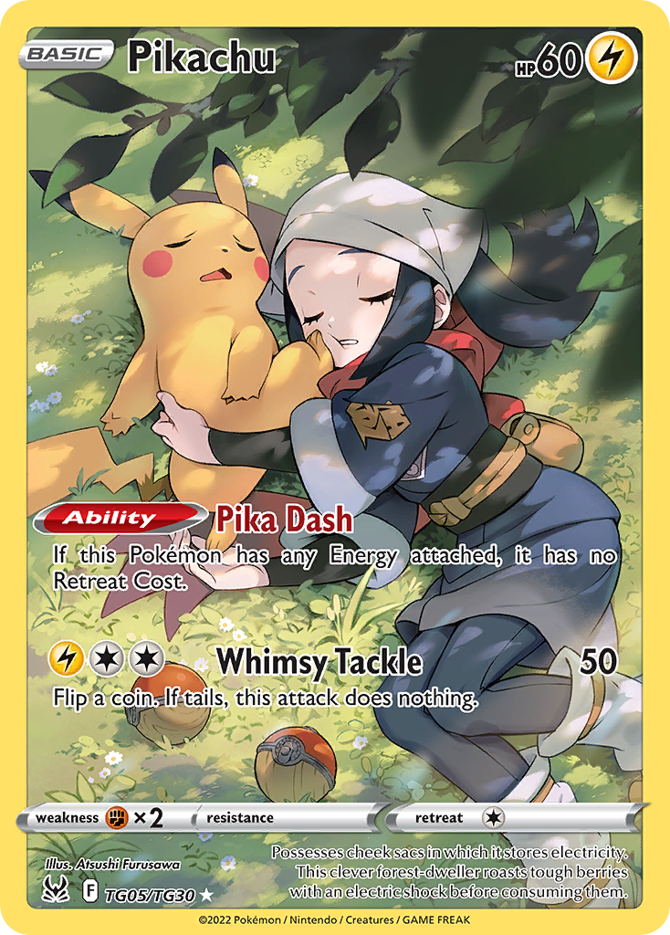 Pikachu – Lost Origin Trainer Gallery TG05/TG30 Pokémon card