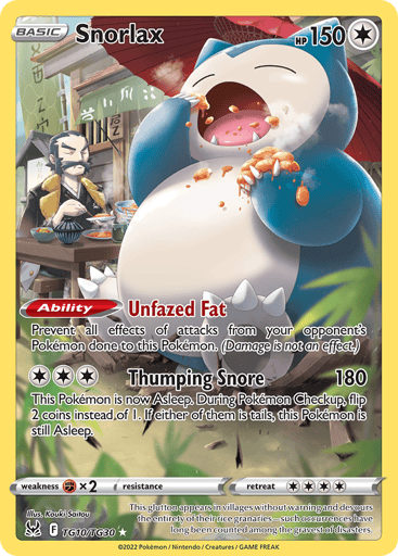 Snorlax - Lost Origin Trainer Gallery TG10