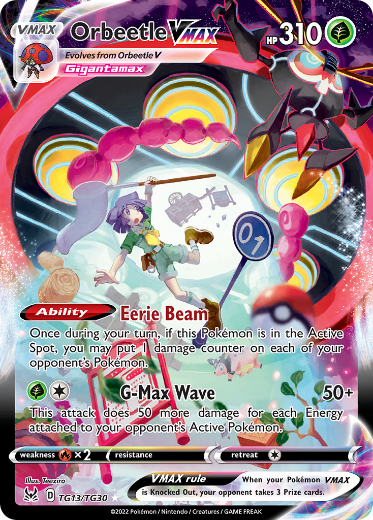 Orbeetle VMAX – Lost Origin Trainer Gallery TG13/TG30 Pokémon card