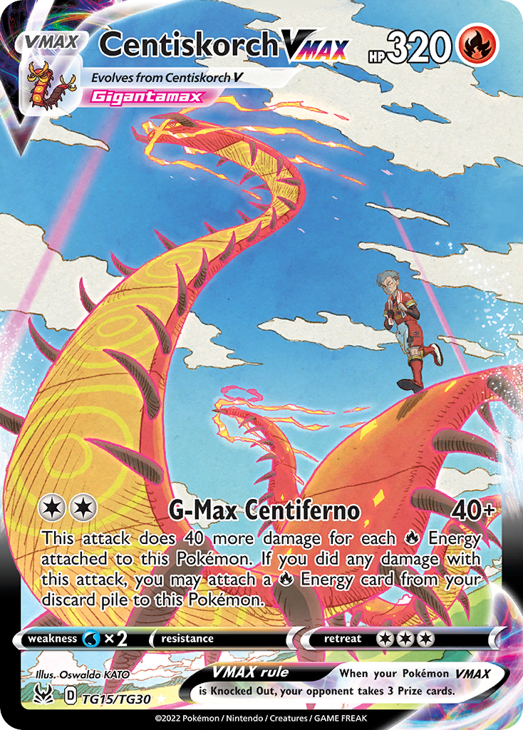 Centiskorch VMAX – Lost Origin Trainer Gallery TG15/TG30 Pokémon card