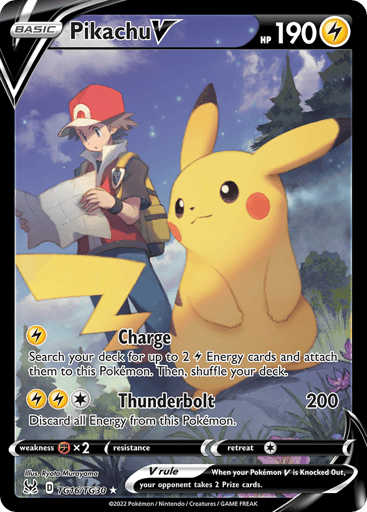 Pikachu V - Lost Origin Trainer Gallery TG16