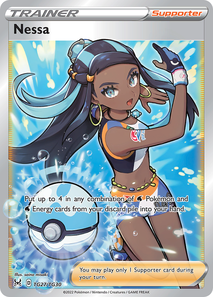 Nessa – Lost Origin Trainer Gallery TG27/TG30 Pokémon card
