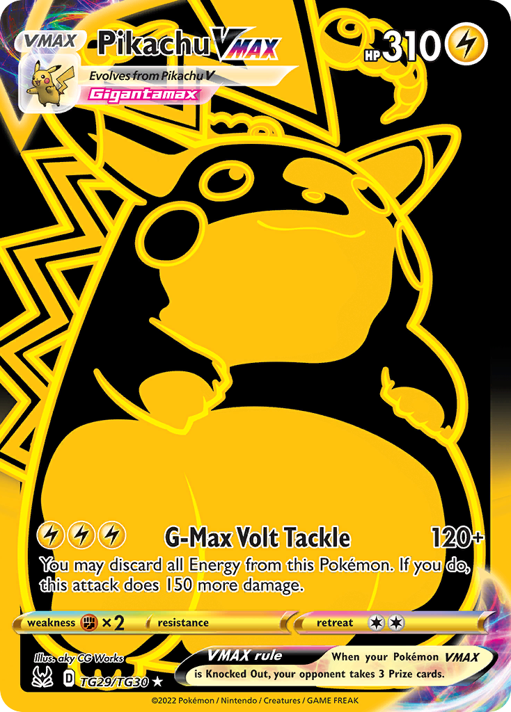 Pikachu VMAX – Lost Origin Trainer Gallery TG29/TG30 Pokémon card
