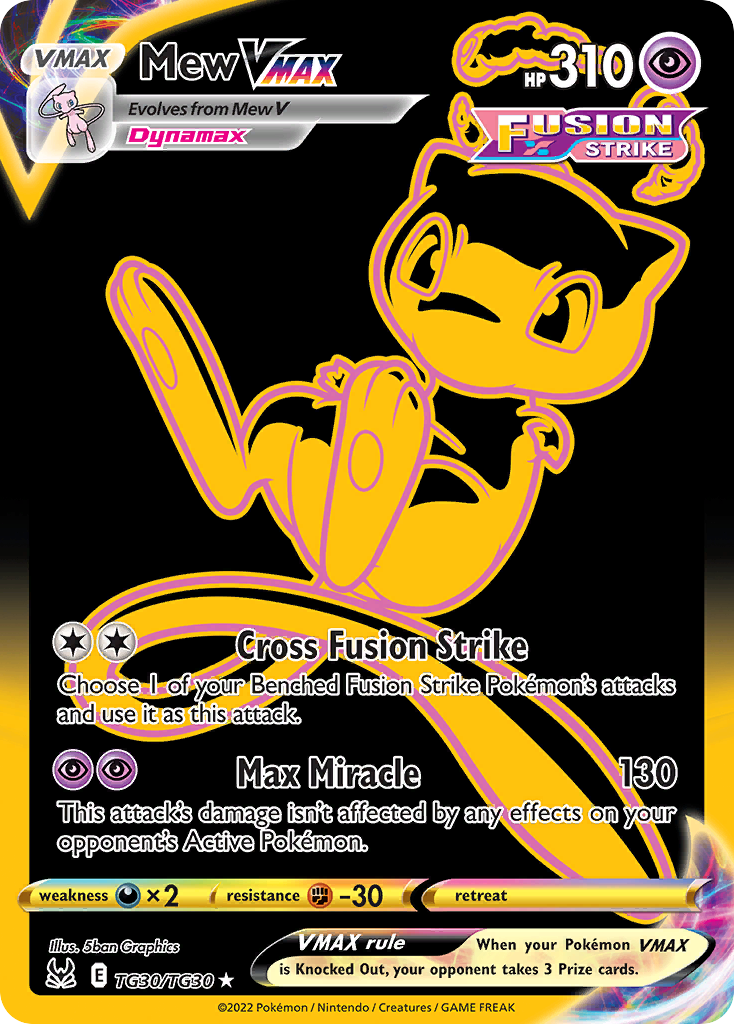 Mew VMAX – Lost Origin Trainer Gallery TG30/TG30 Pokémon card