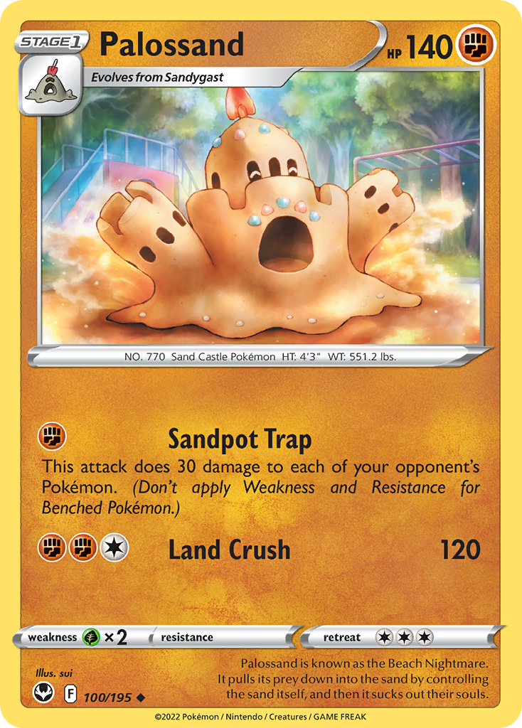 Palossand – Silver Tempest 100/195 Pokémon card