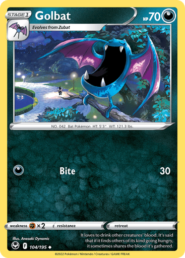Golbat - Silver Tempest 104