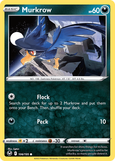 Murkrow - Silver Tempest 106