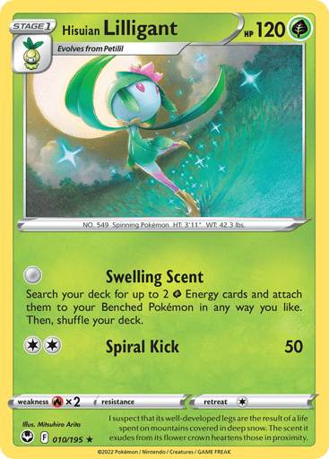Hisuian Lilligant - Silver Tempest 10