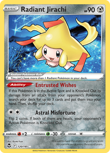 Radiant Jirachi - Silver Tempest 120