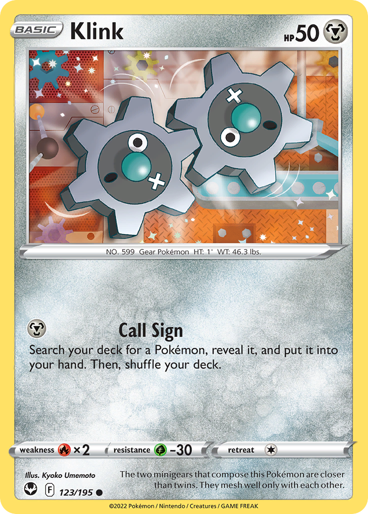 Klink – Silver Tempest 123/195 Pokémon card