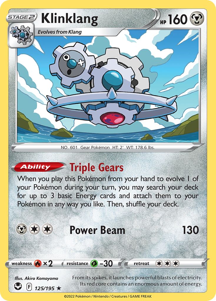 Klinklang – Silver Tempest 125/195 Pokémon card