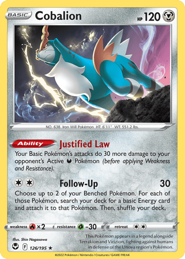 Cobalion - Silver Tempest 126