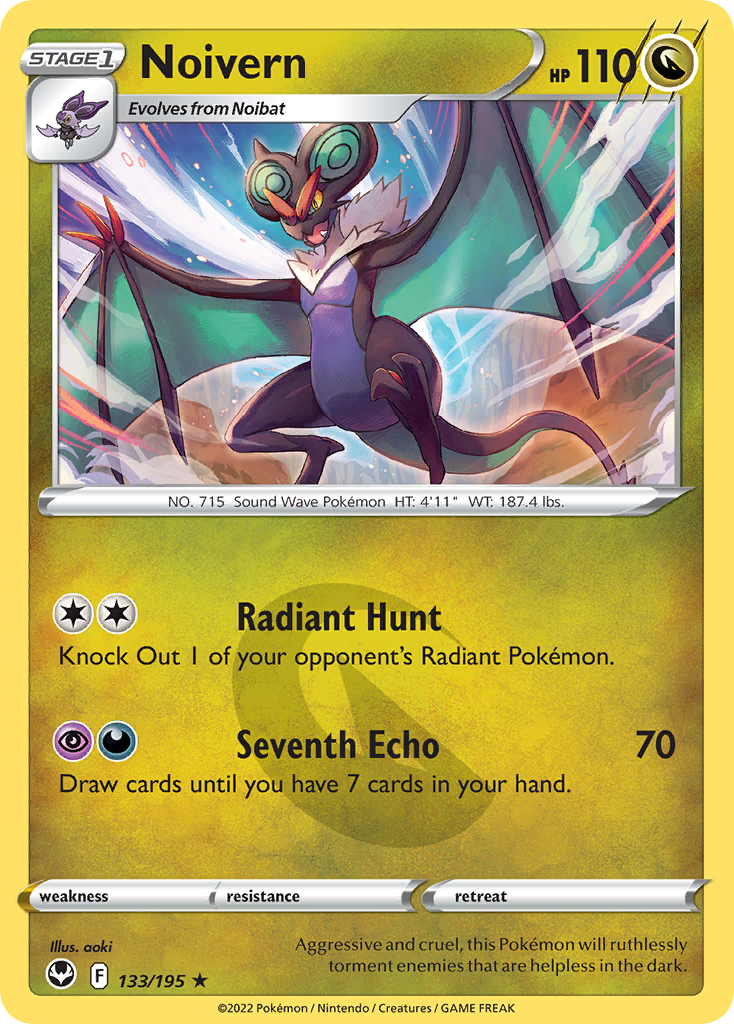 Noivern – Silver Tempest 133/195 Pokémon card