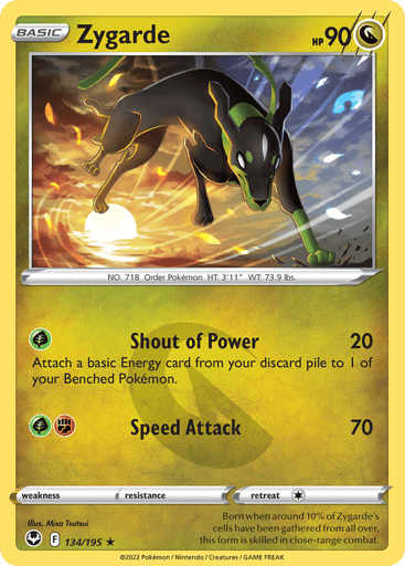 Zygarde - Silver Tempest 134