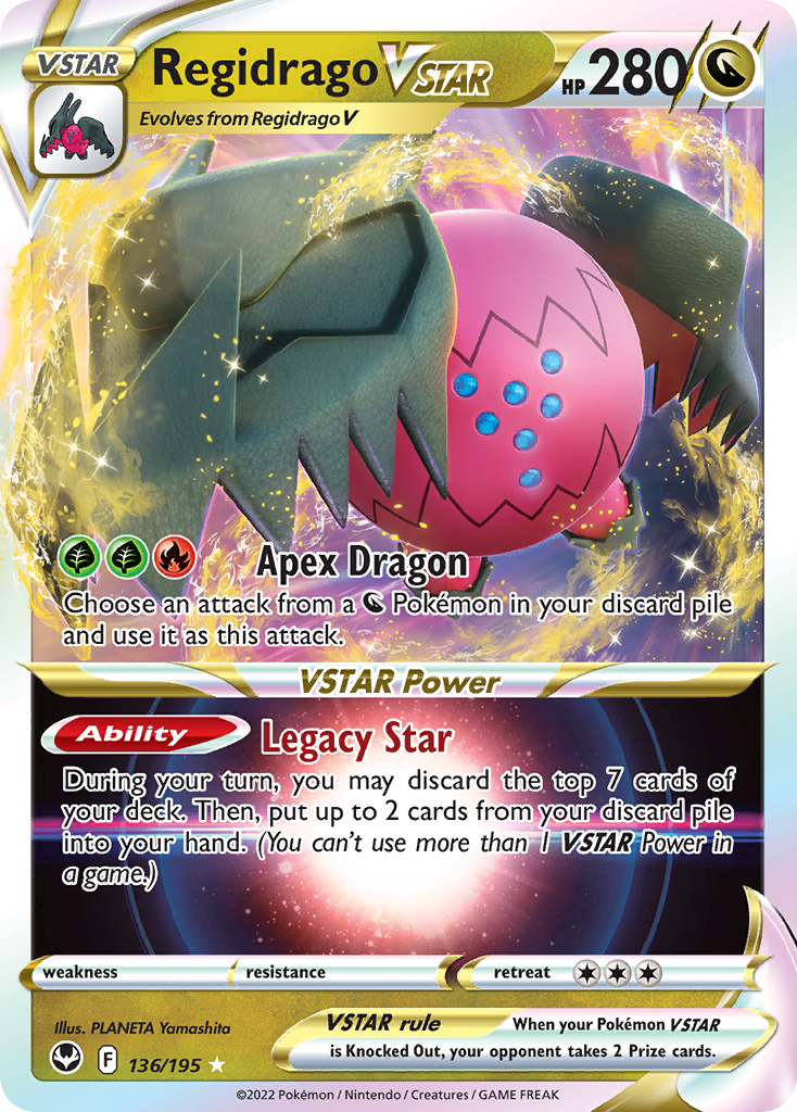 Regidrago VSTAR – Silver Tempest 136/195 Pokémon card