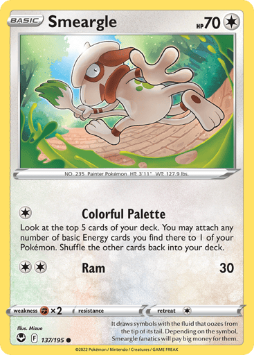 Smeargle - Silver Tempest 137