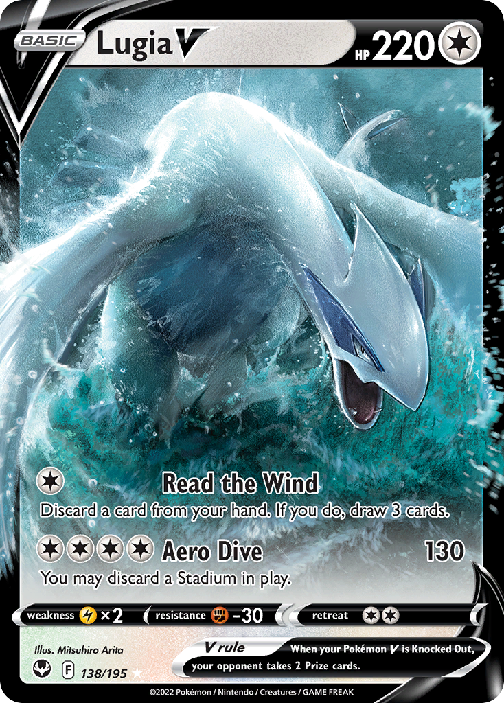 Lugia V – Silver Tempest 138/195 Pokémon card