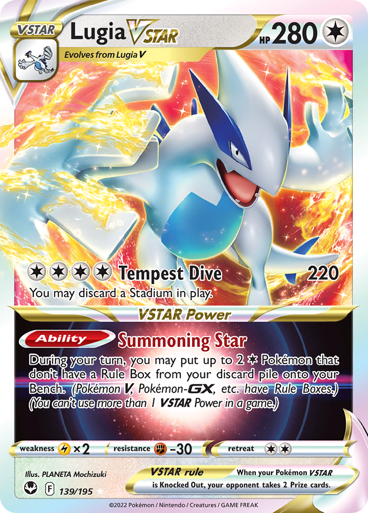 Lugia VSTAR – Silver Tempest 139/195 Pokémon card
