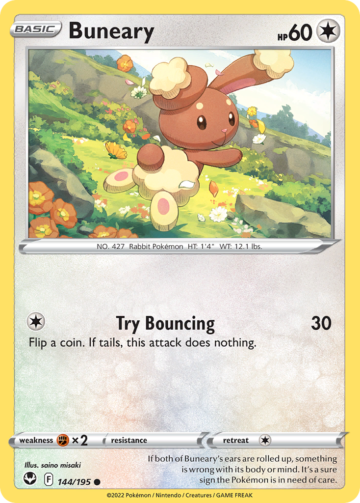 Buneary – Silver Tempest 144/195 Pokémon card