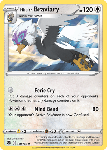 Hisuian Braviary - Silver Tempest 149