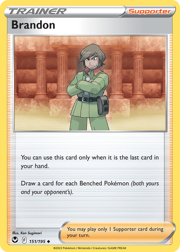 Brandon – Silver Tempest 151/195 Pokémon card