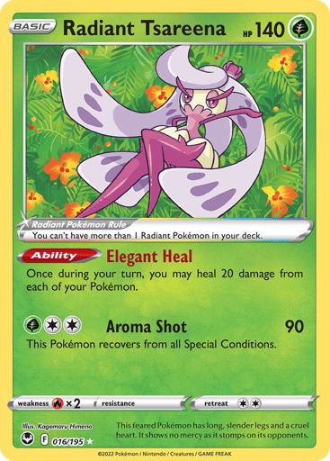 Radiant Tsareena - Silver Tempest 16