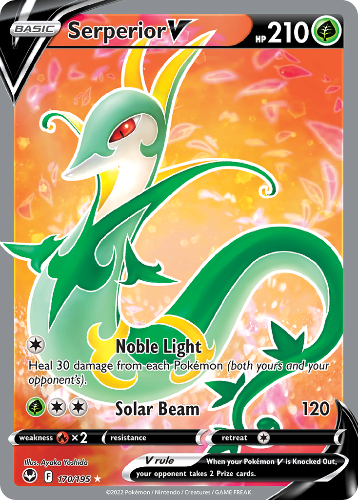 Serperior V – Silver Tempest 170/195 Pokémon card