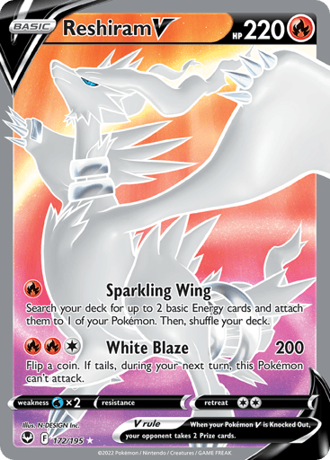 Reshiram V - Silver Tempest 172