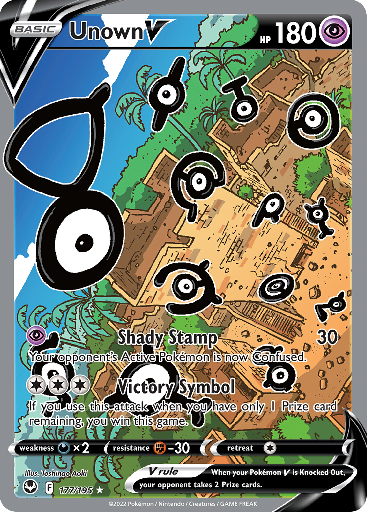 Unown V – Silver Tempest 177/195 Pokémon card