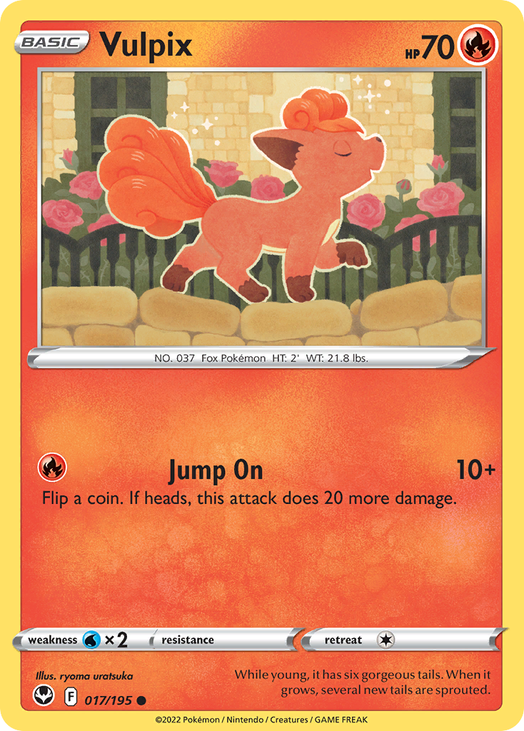 Vulpix – Silver Tempest 017/195 Pokémon card