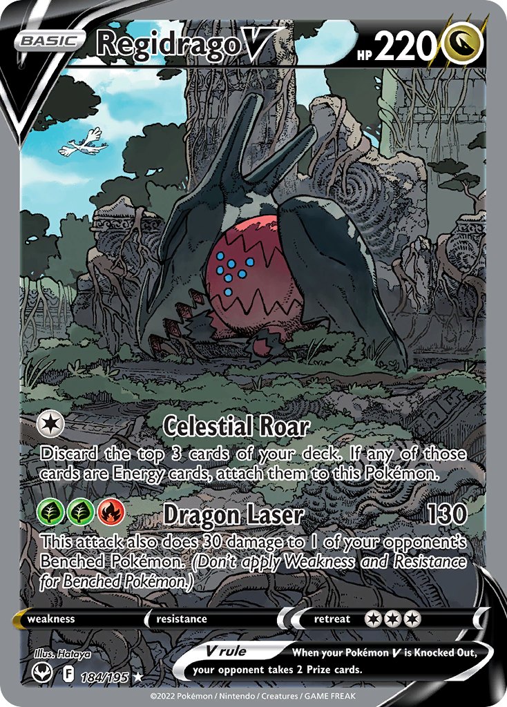 Regidrago V – Silver Tempest 184/195 Pokémon card