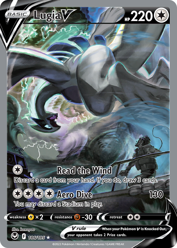 Lugia V – Silver Tempest 186/195 Pokémon card