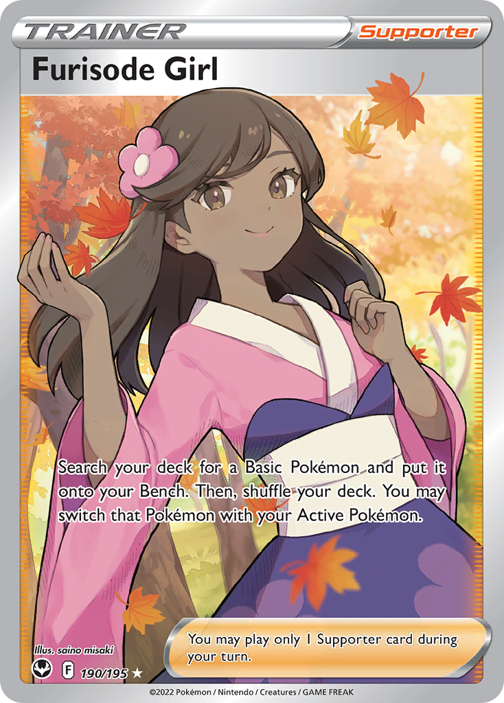 Furisode Girl – Silver Tempest 190/195 Pokémon card
