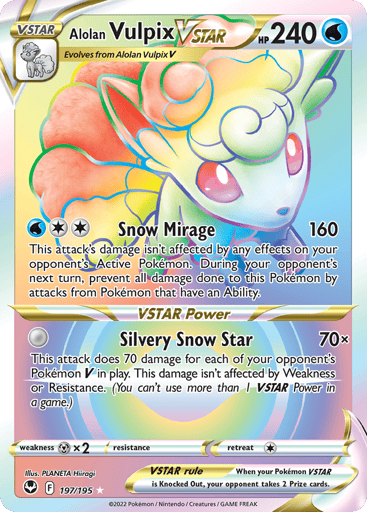 Alolan Vulpix VSTAR - Silver Tempest 197