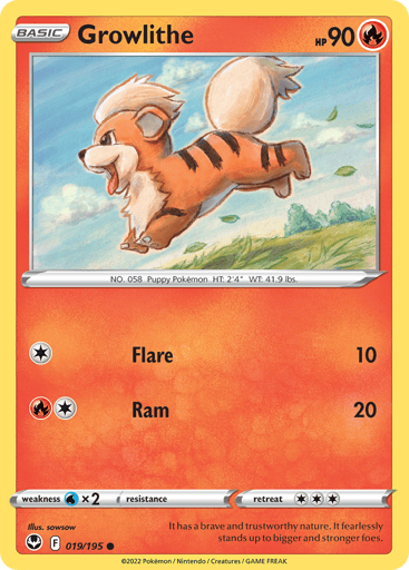 Growlithe - Silver Tempest 19