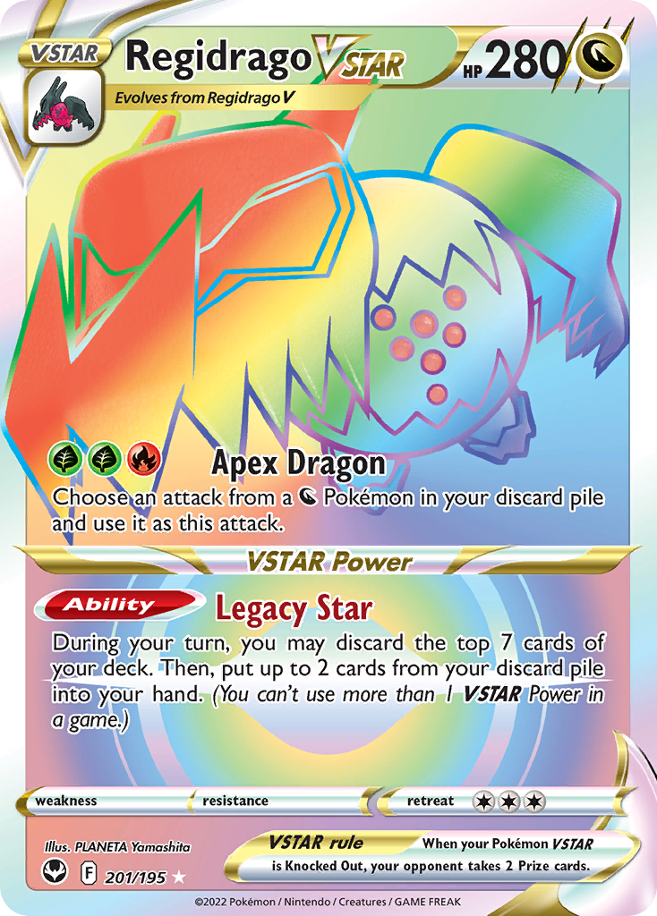 Regidrago VSTAR – Silver Tempest 201/195 Pokémon card