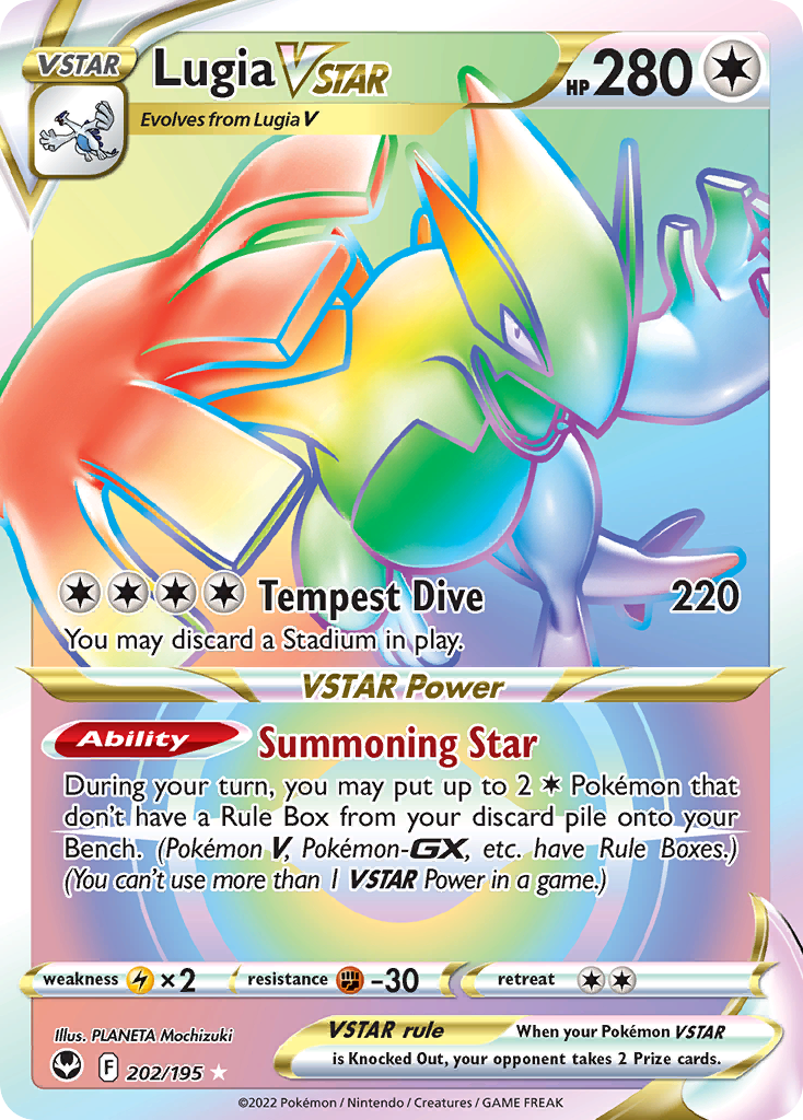 Lugia VSTAR – Silver Tempest 202/195 Pokémon card