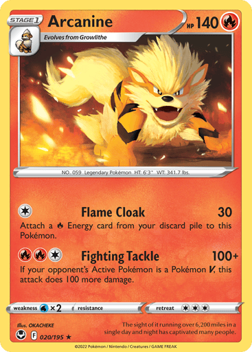 Arcanine - Silver Tempest 20