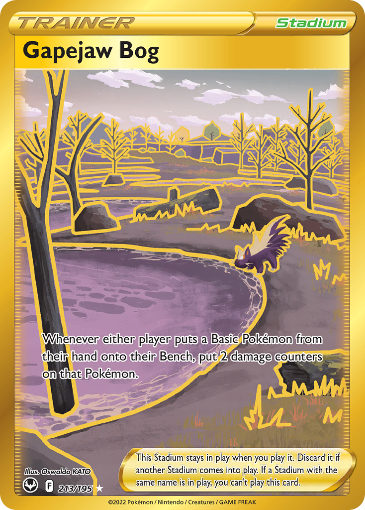 Gapejaw Bog – Silver Tempest 213/195 Pokémon card