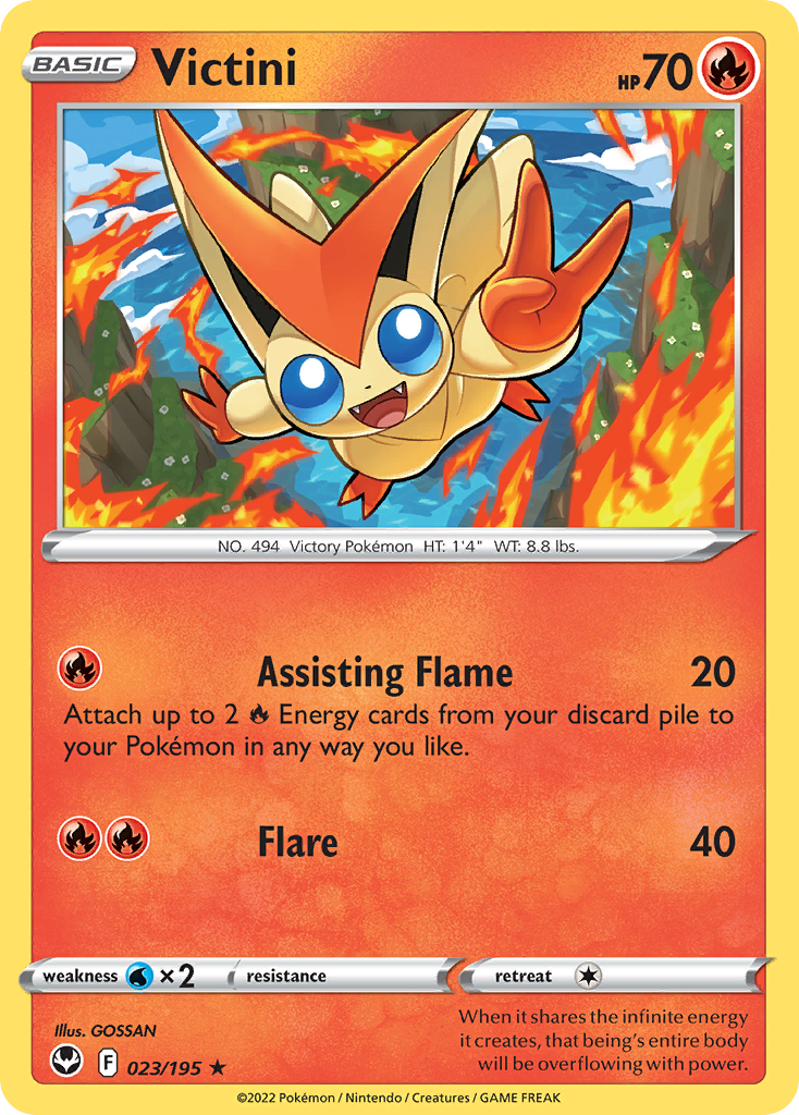 Victini – Silver Tempest 023/195 Pokémon card