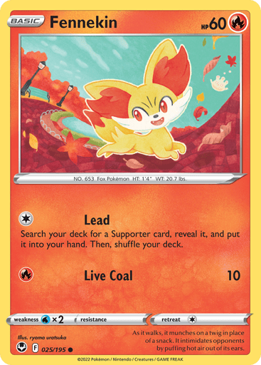Fennekin - Silver Tempest 25