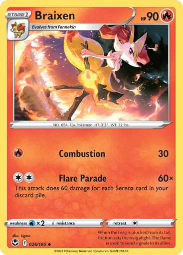 Braixen - Silver Tempest 26